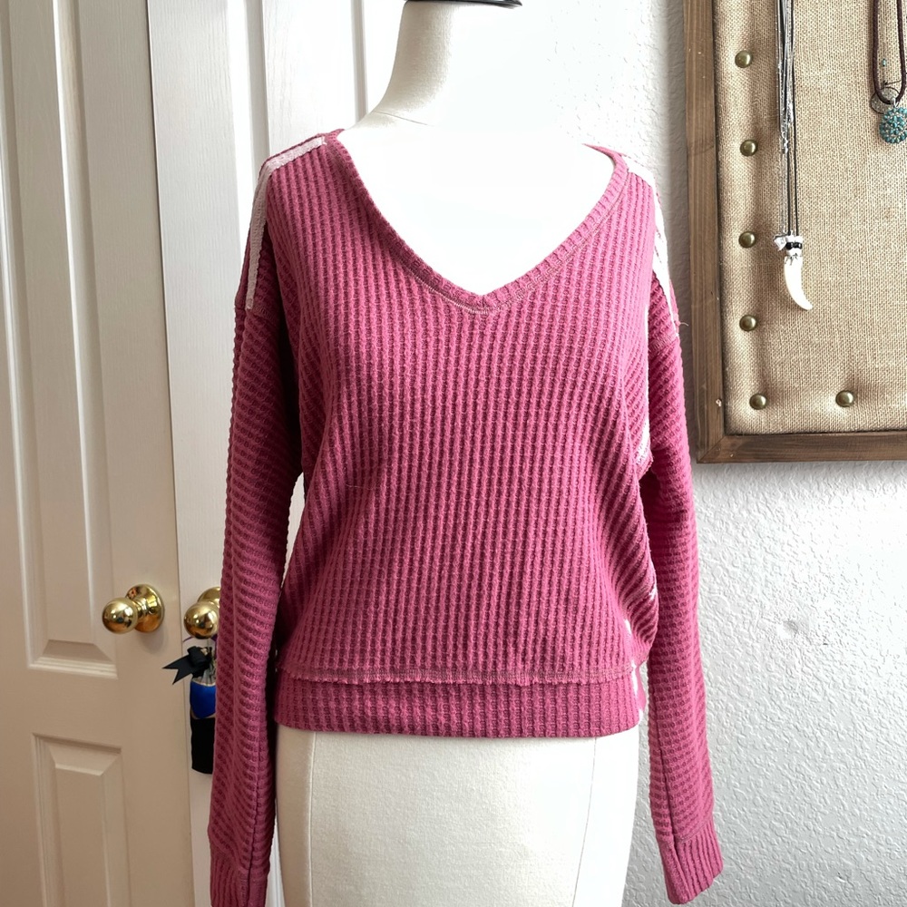 🏷 Final Clearance Abercrombie & Fitch Crop Long Sleeves Top size S